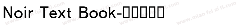 Noir Text Book字体转换